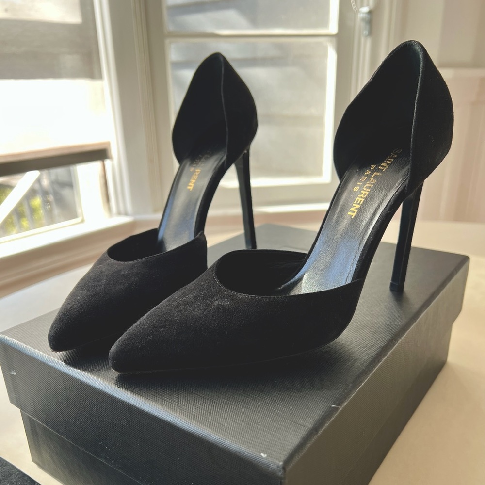 Saint Laurent D’orsay Nero black stilettos (used) size 37
